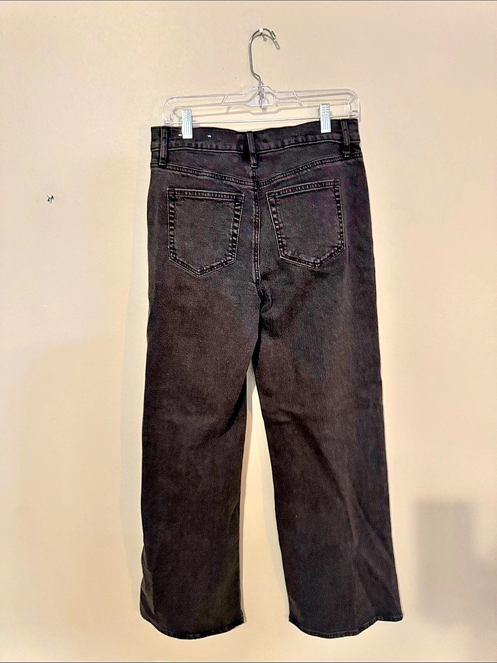 LOFT Black Straight Leg Jeans Like New